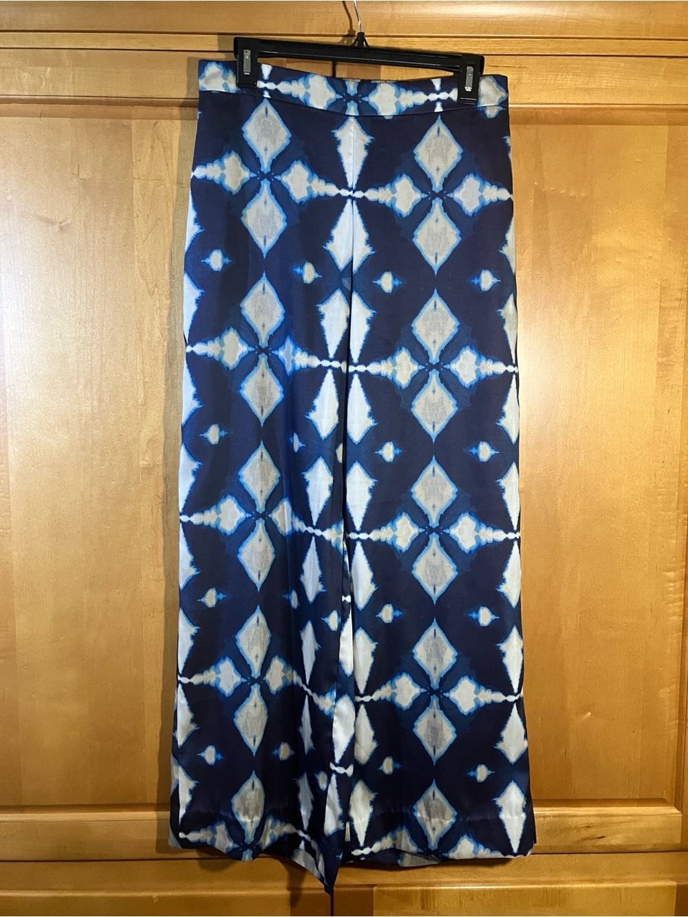 Banana Republic Navy and Light Blue Tie-Dye Pants